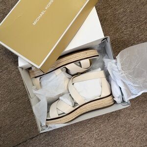 Michael Kors Cream Espadrille Sandals